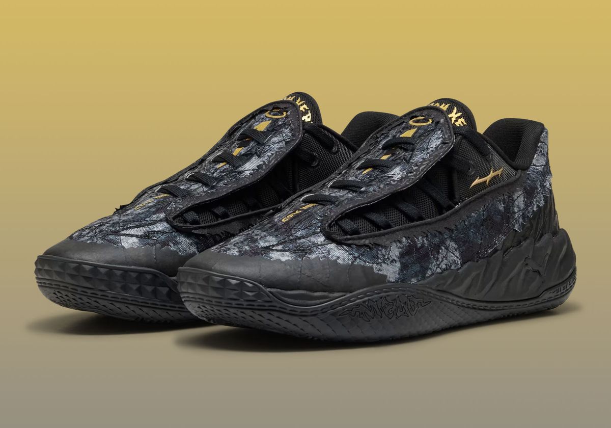 Puma MB.05 Lo Team Bank in four colorways featuring lace shroud design and team-inspired palette