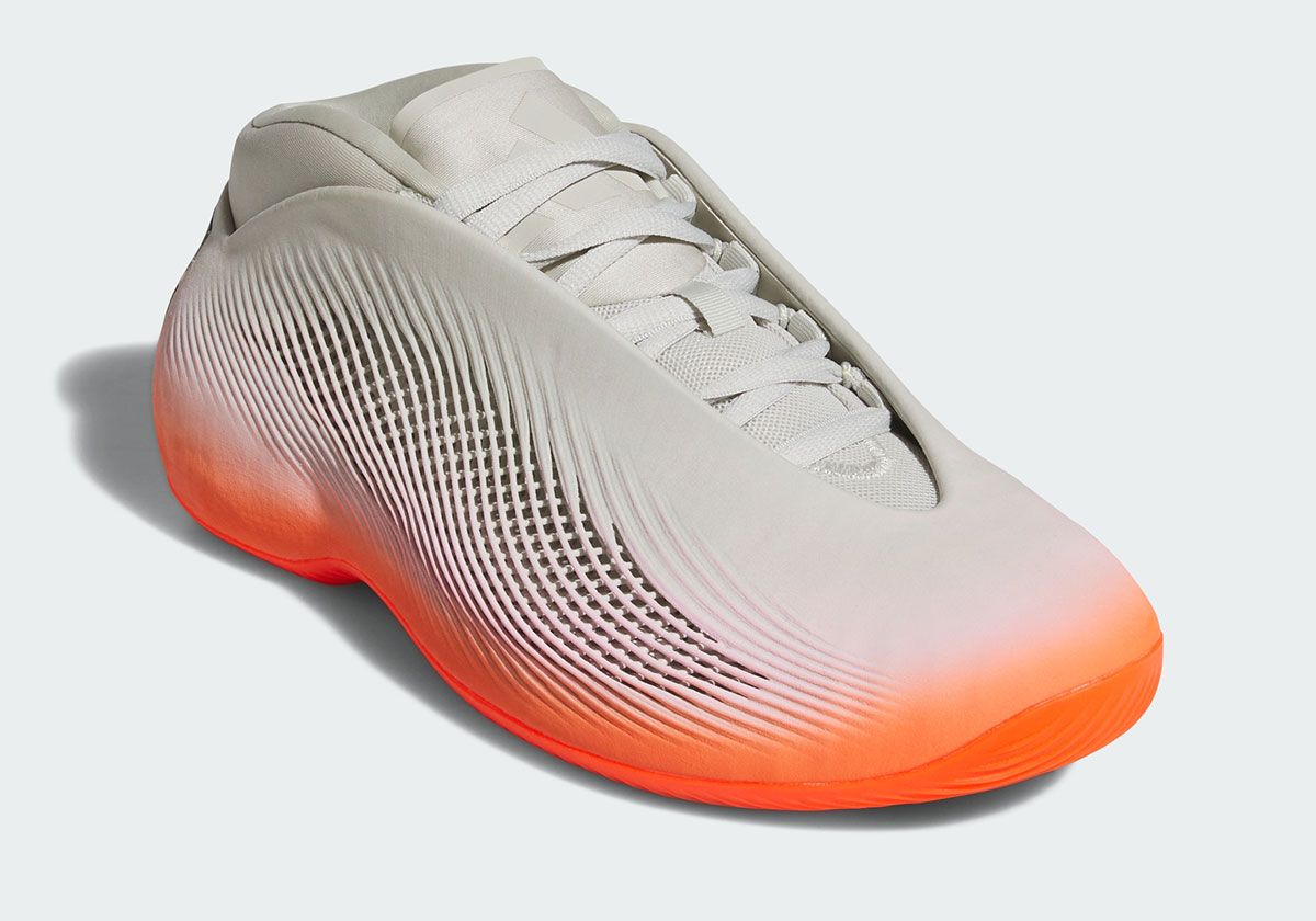adidas BB.01 3D-printed basketball shoe in profile, showing lattice midsole structure and padded bootie construction