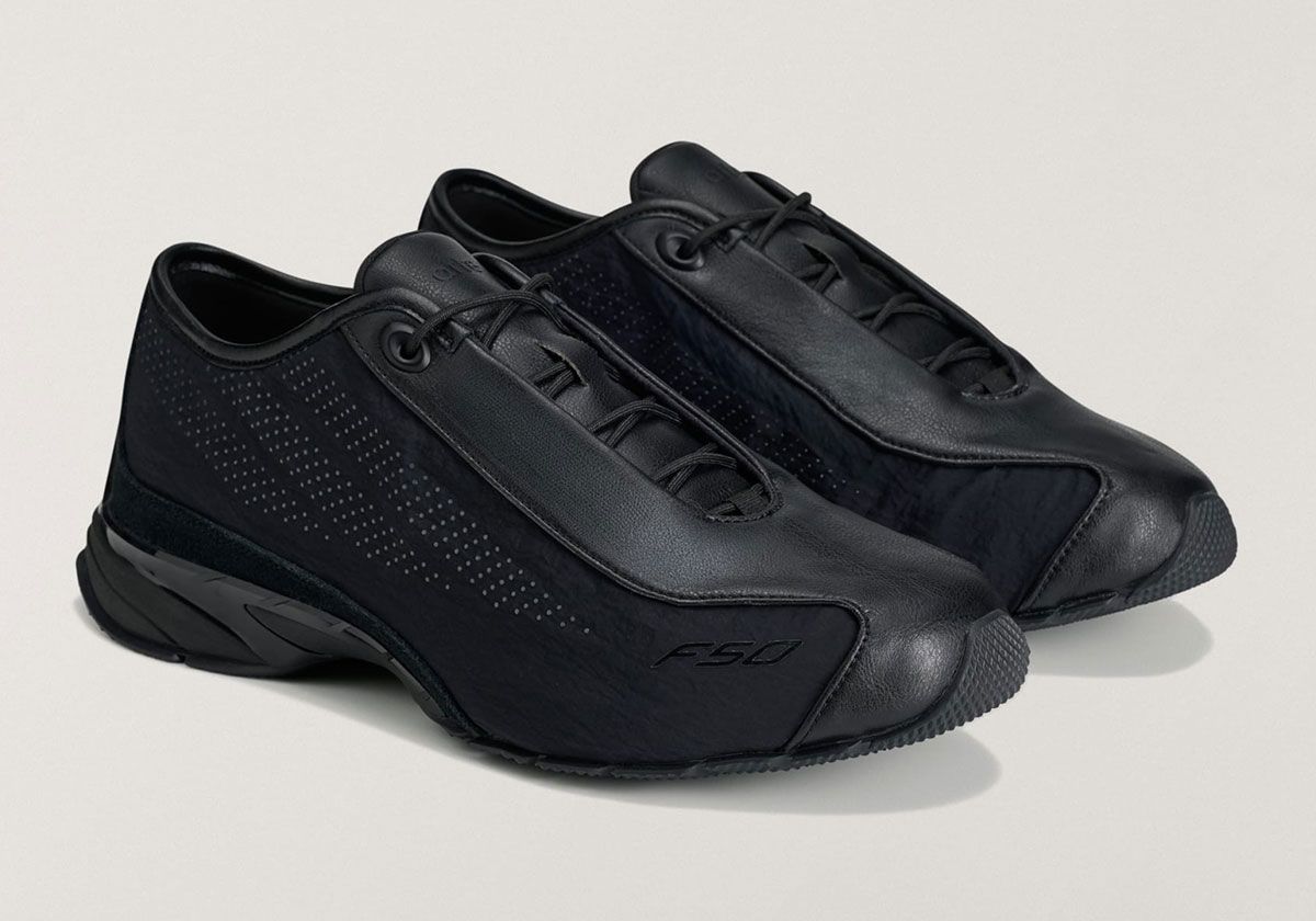 Arte Antwerp x adidas F50 Motion in white with leather overlays and checkered traction pattern