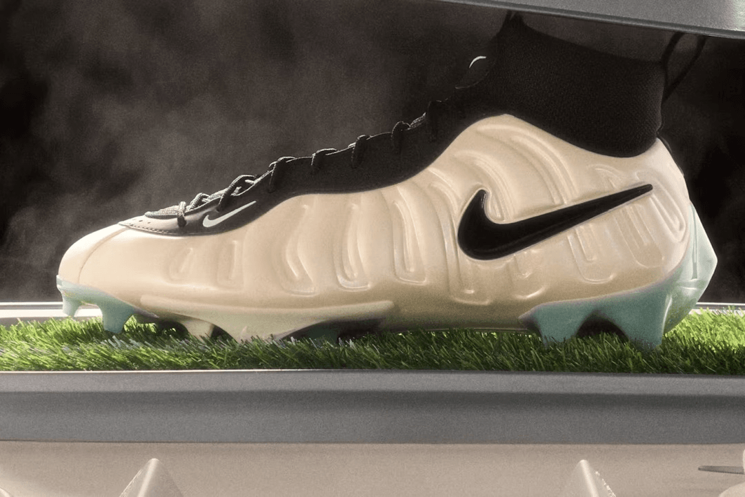 Nike Vaporposite Pro Cleat in White Pearl, True Red, and Black colorway from the 2026 restock