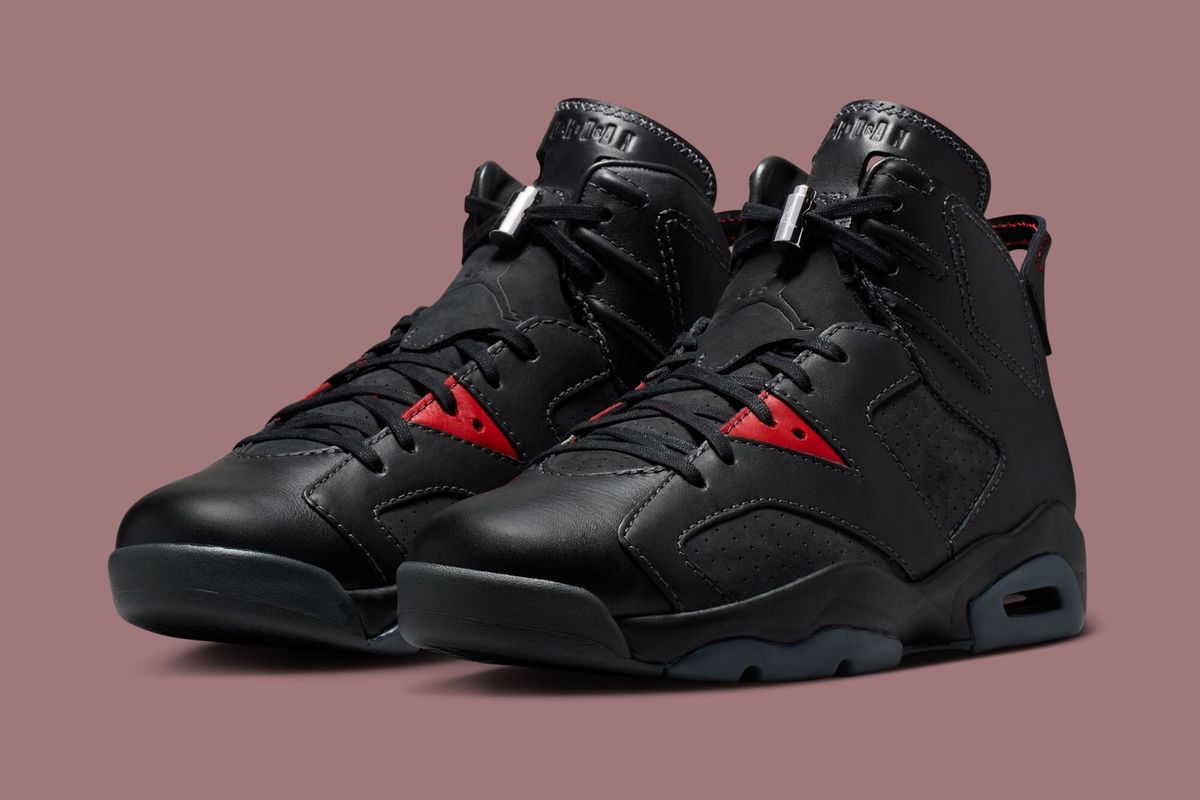 Air Jordan 6 PRM BIN 23 sneaker in limited edition colorway, showcasing premium leather and carbon fiber details