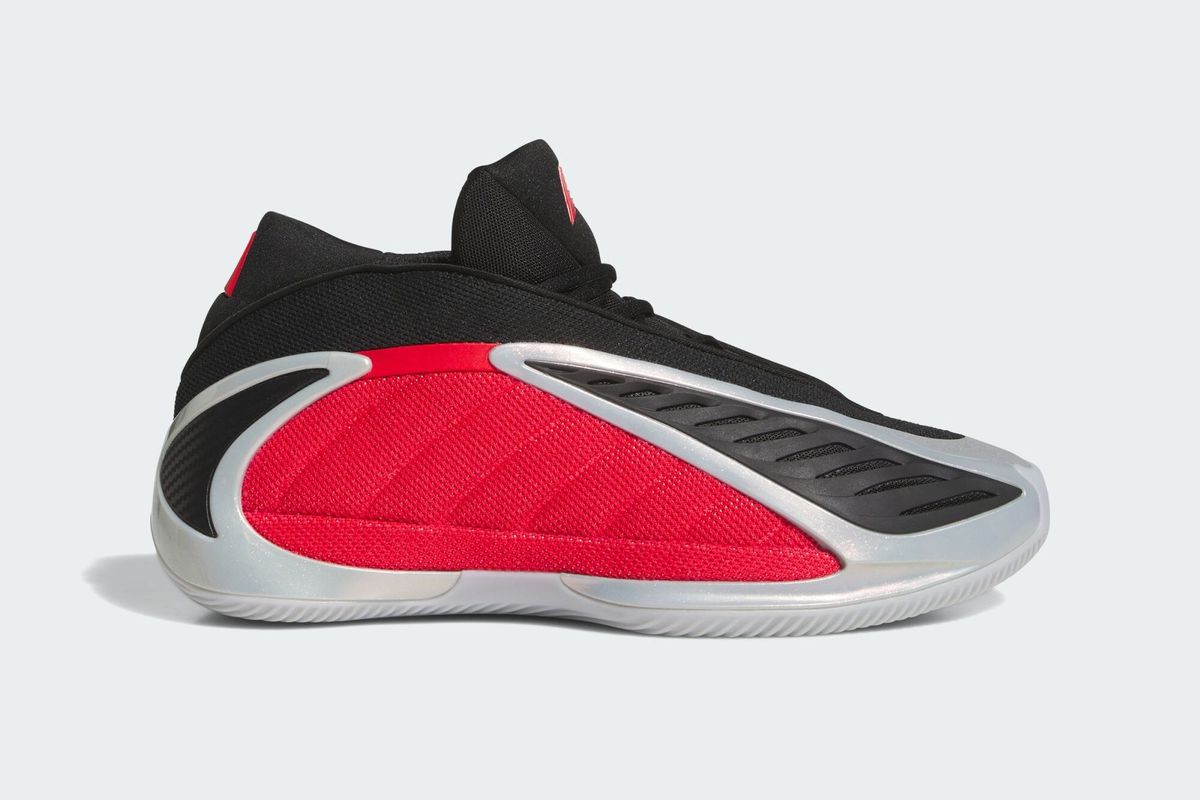 adidas Anthony Edwards 2 Georgia Bulldogs colorway featuring red and black college-inspired design