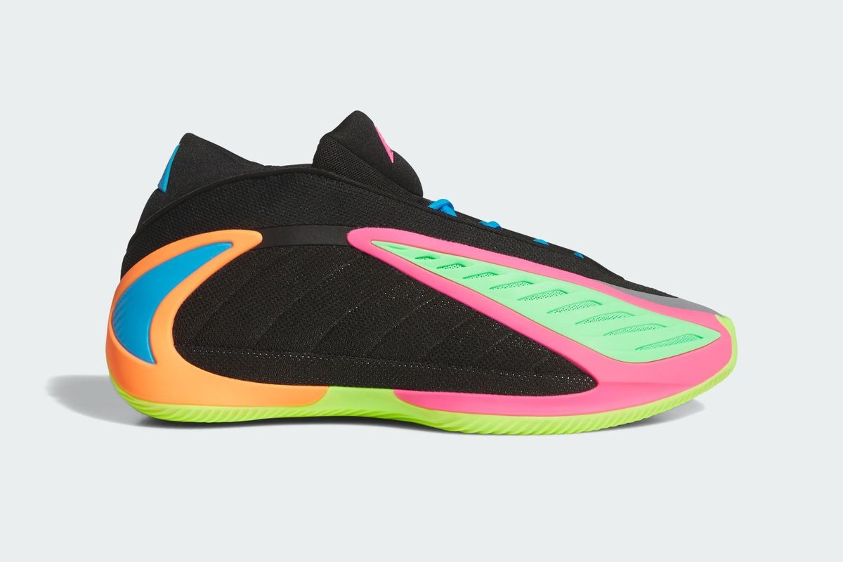 adidas Anthony Edwards 2 in Black and Lucid Lemon colorway, All-Star weekend 2026 release