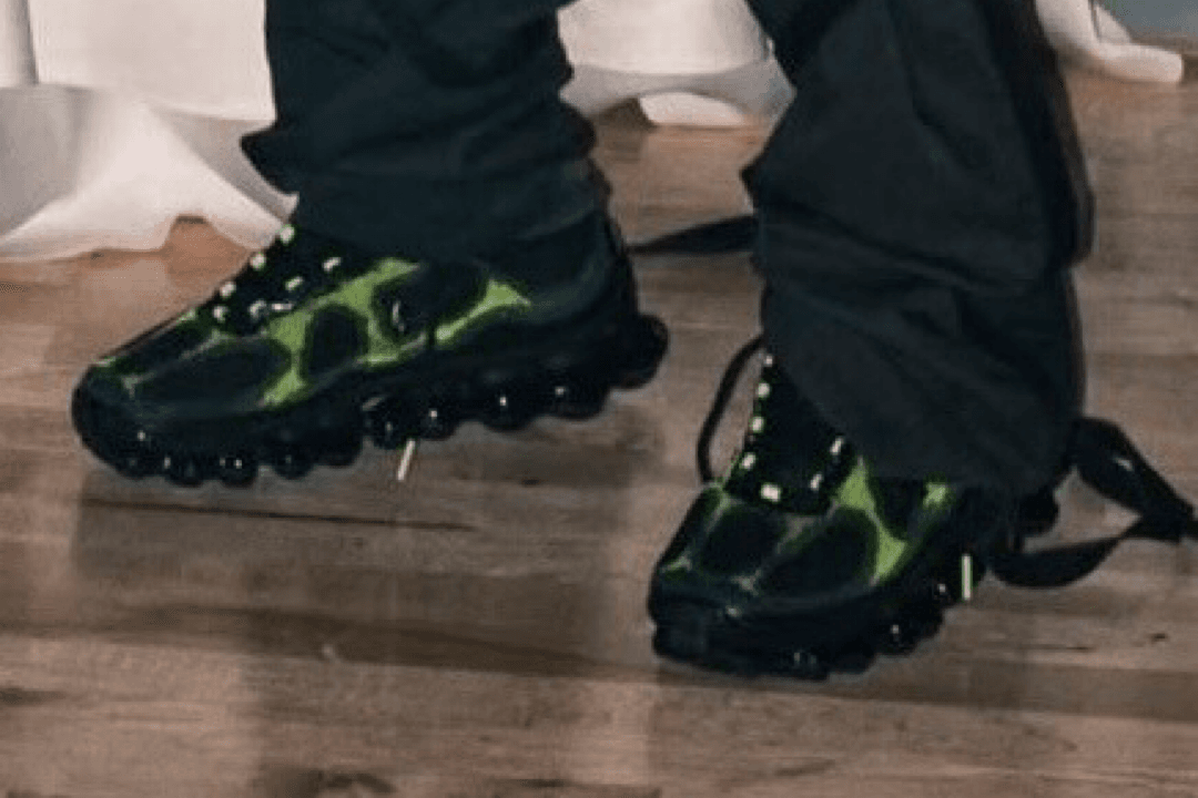 Nike Air Liquid Max Green Apple colorway with sculpted upper design and air unit cushioning