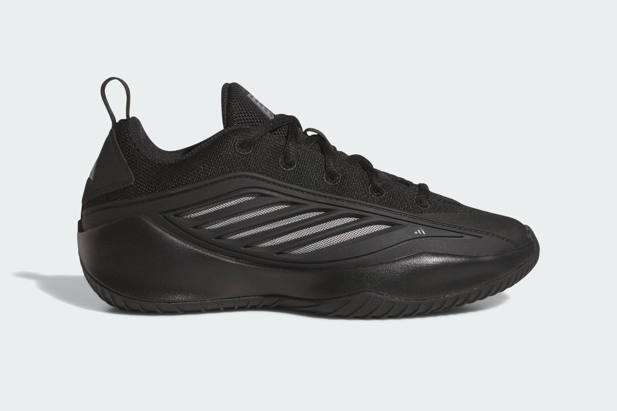 Adidas Anthony Edwards Believe That 1 in Core Black, side profile view