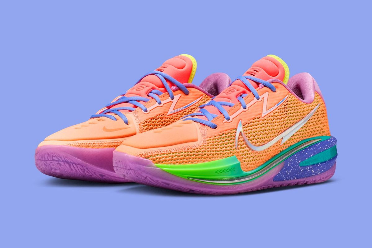 Nike G.T. Cut Unseen Hours Tri-State colorway, lateral view of the performance basketball shoe