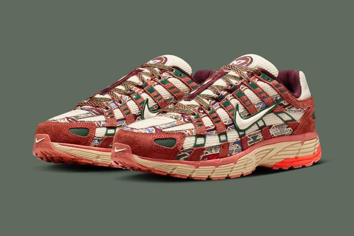 Nike P-6000 N7 colorway shown from multiple angles, featuring the N7 program design details