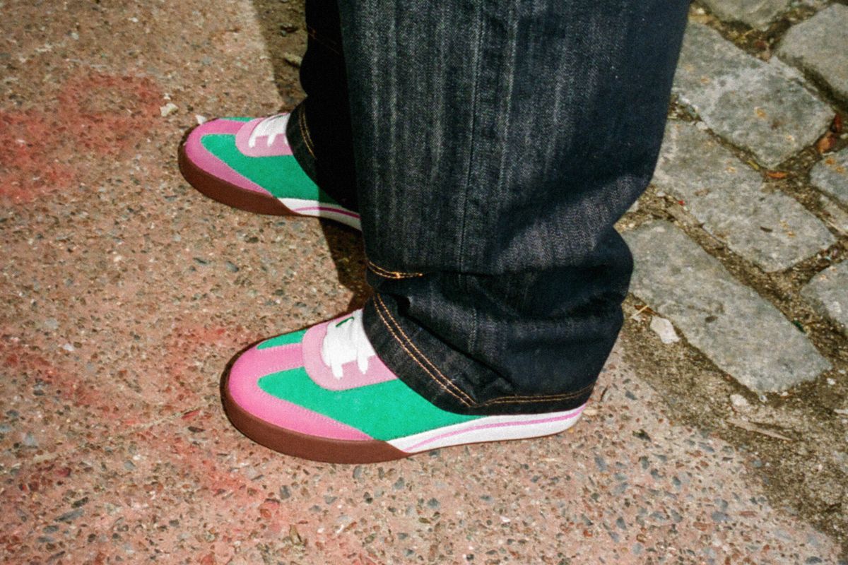 BBC Ice Cream x Reebok Board Flip Watermelon colorway featuring vibrant summer palette on classic skate silhouette