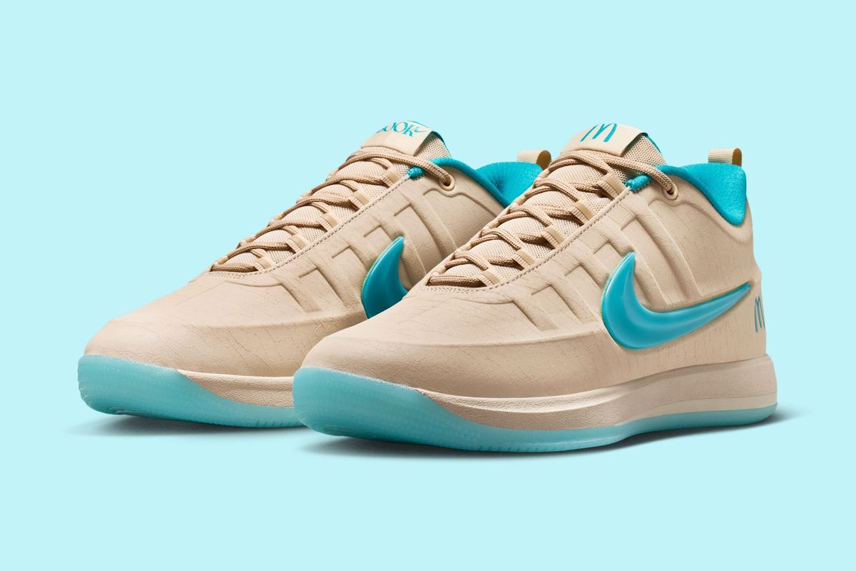Nike Book 2 'Sedona' colorway in McDonald's collaboration, showing full lateral and medial views of the basketball sneaker