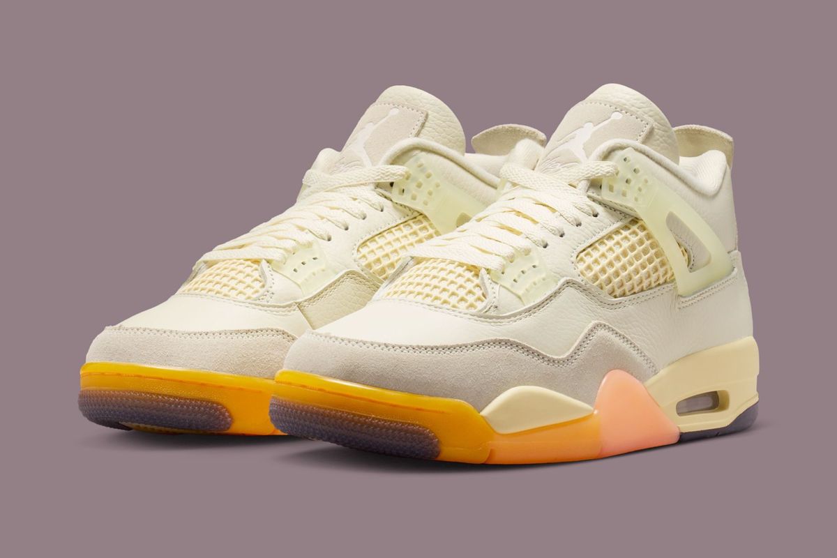 Air Jordan 4 WMNS 'Birds of Paradise' with tropical floral design and botanical colorway