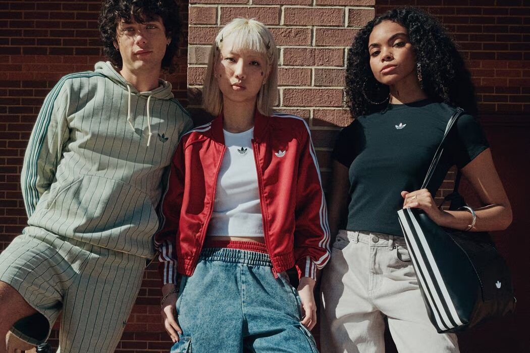adidas Originals back-to-school collection featuring Samba, Superstar, and Gazelle sneakers with hoodies and essentials apparel
