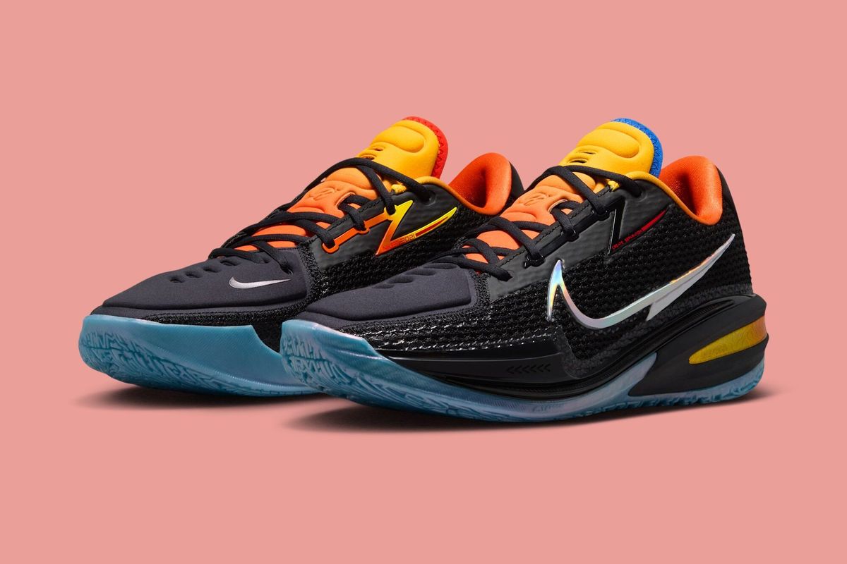 Nike G.T. Cut PE 'Before The Light' in black with metallic silver, cashmere, and orange accents from the Titan x Dylan Harper collaboration
