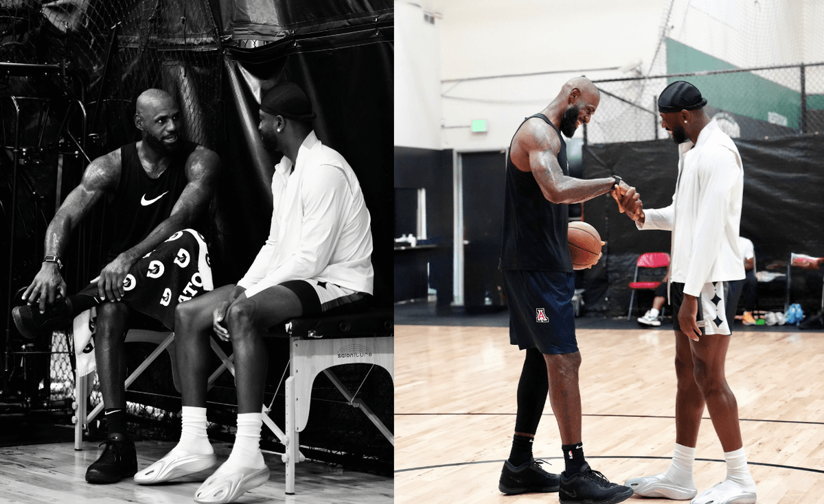 Nike LeBron 24 wear test sample on court during practice