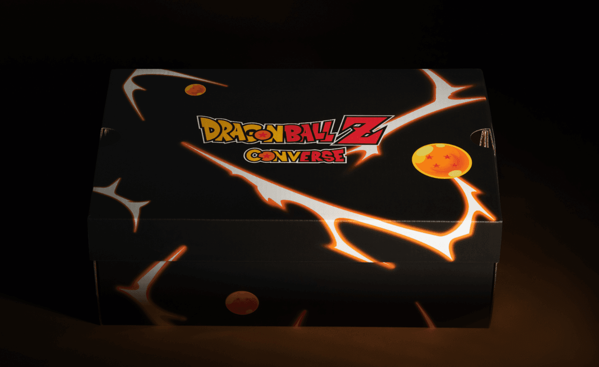 Dragon Ball Z x Converse Chuck Taylor All-Star collection featuring character-inspired colorways including Goku, Vegeta, and Shenron designs