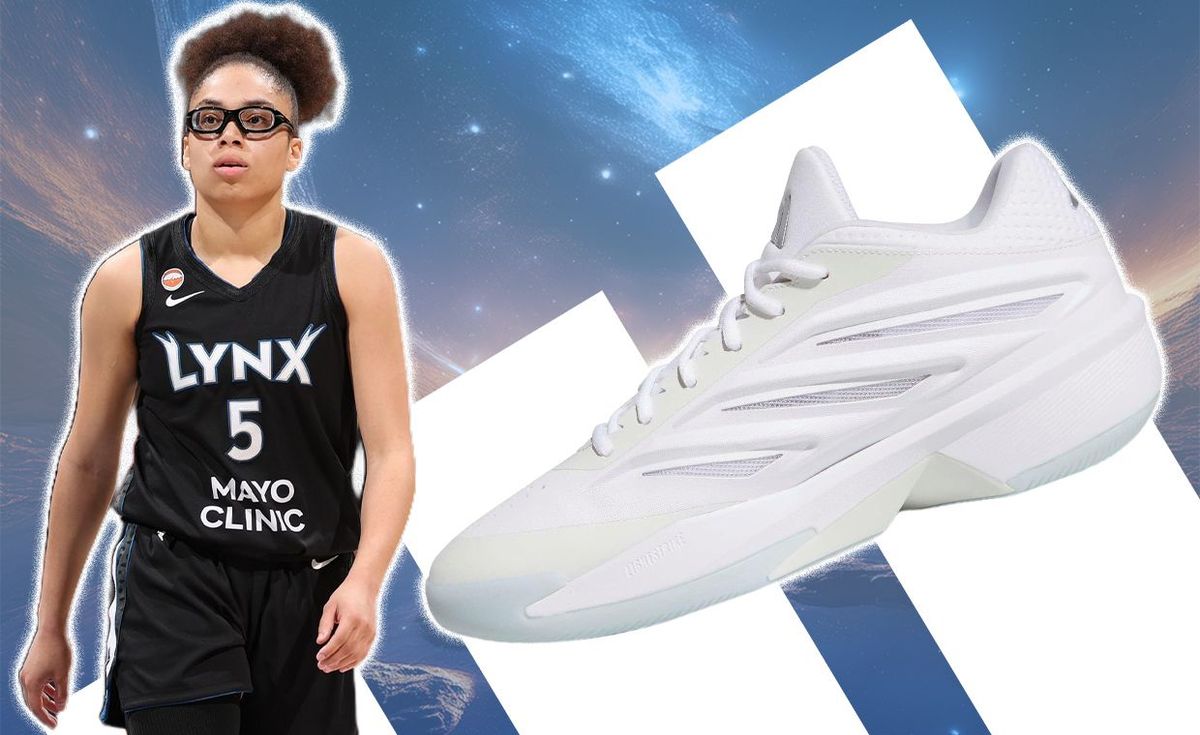Olivia Miles wearing adidas Crazy Energy Execution in Cloud White during WNBA game