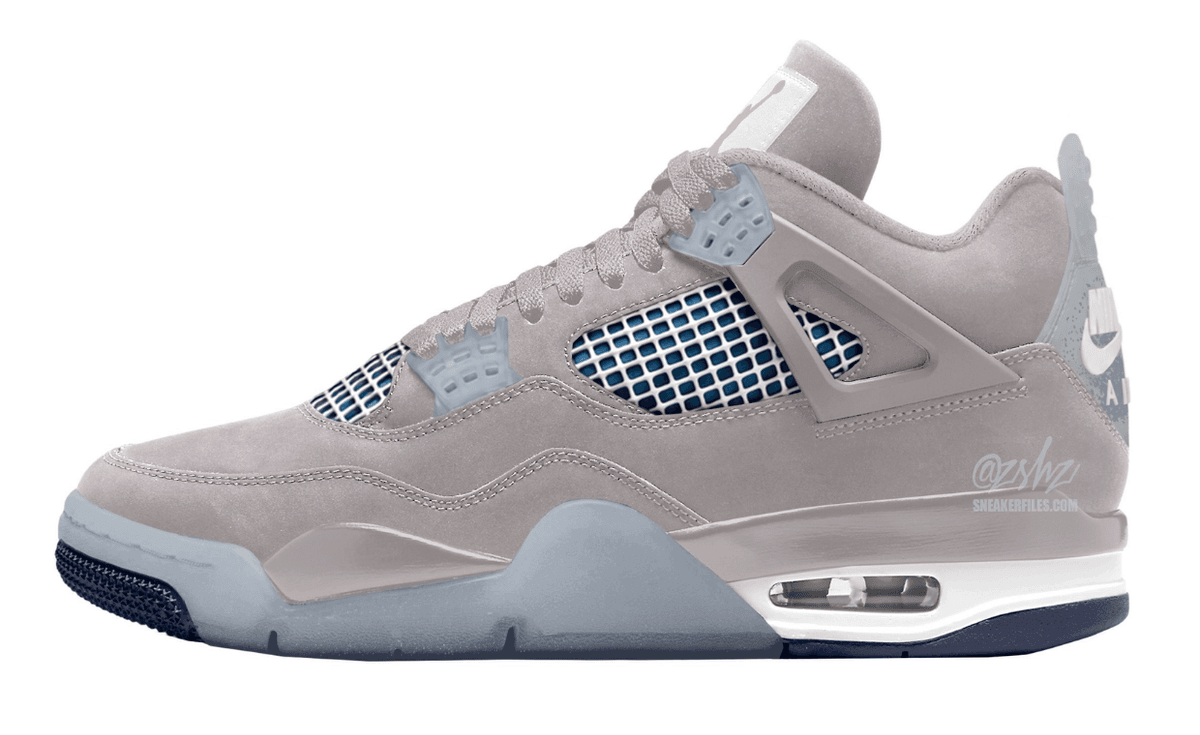 Air Jordan 4 Retro in Georgetown colorway, featuring navy and gray colorway inspired by Georgetown University Hoyas basketball