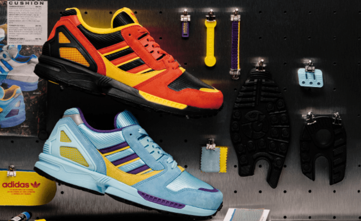 size? exclusive adidas Originals Archive ZX 8000 Pack featuring Aqua prototype and Germany flag colorway, releasing August 2026
