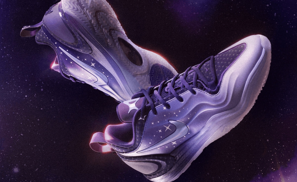 Nike A'Two PE in Galactic Purple colorway, Allisha Gray signature silhouette