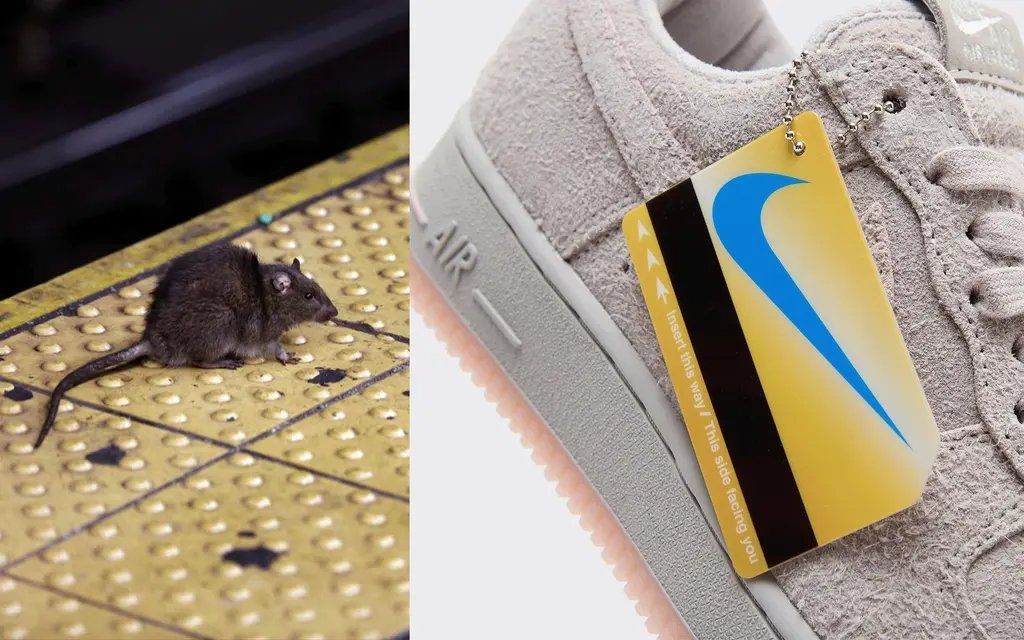 Nike Air Force 1 Rat colorway sneaker featuring tonal execution and animal-themed design
