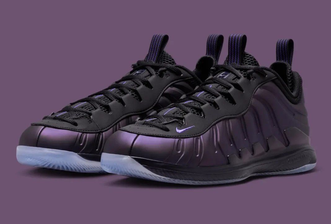 Nike Vapor X Posite Eggplant in royal purple with black accents and translucent sole plate