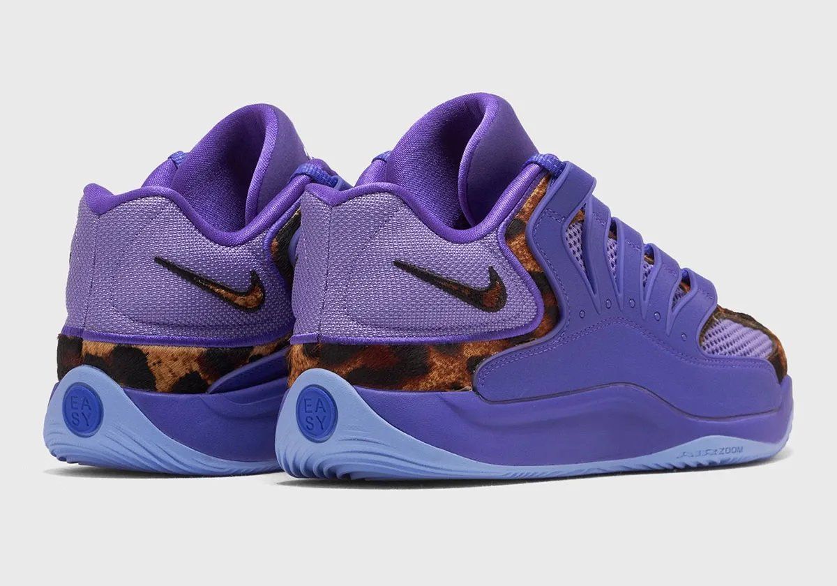 Nike KD 18 'Thunder & Reign' featuring Prince-inspired purple and royal colorway worn by Chet Holmgren