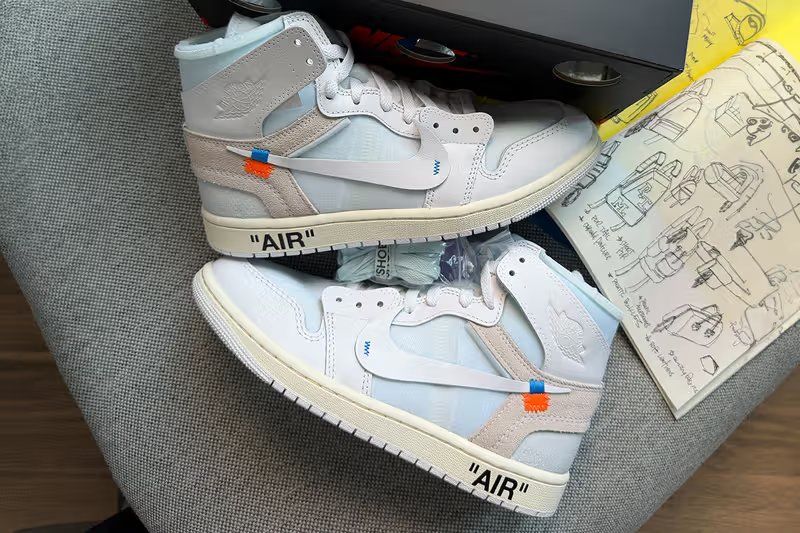 Virgil Abloh archival Air Jordan 1 design from Jordan Brand creative archive