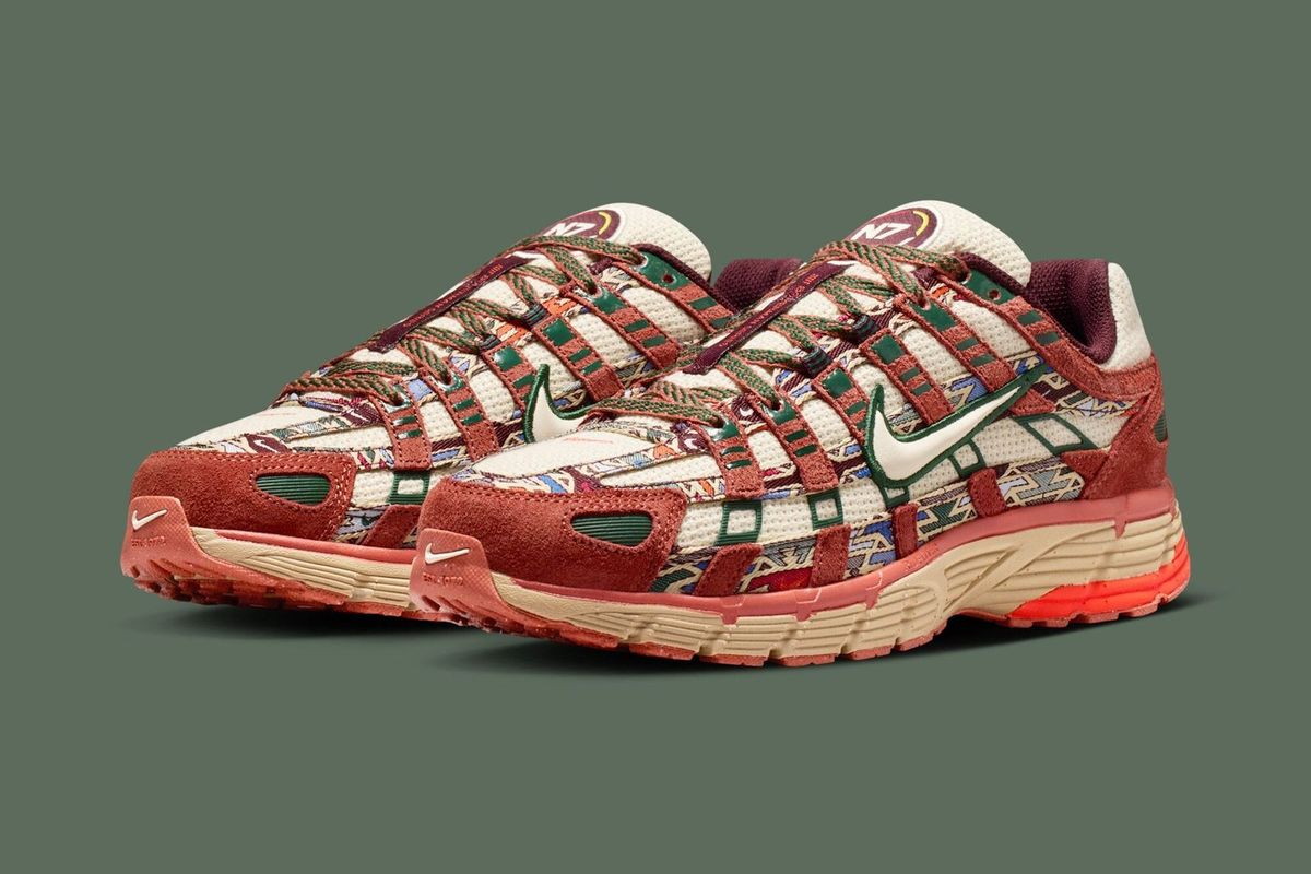Nike P-6000 N7 colorway shown from multiple angles, featuring the N7 program design details