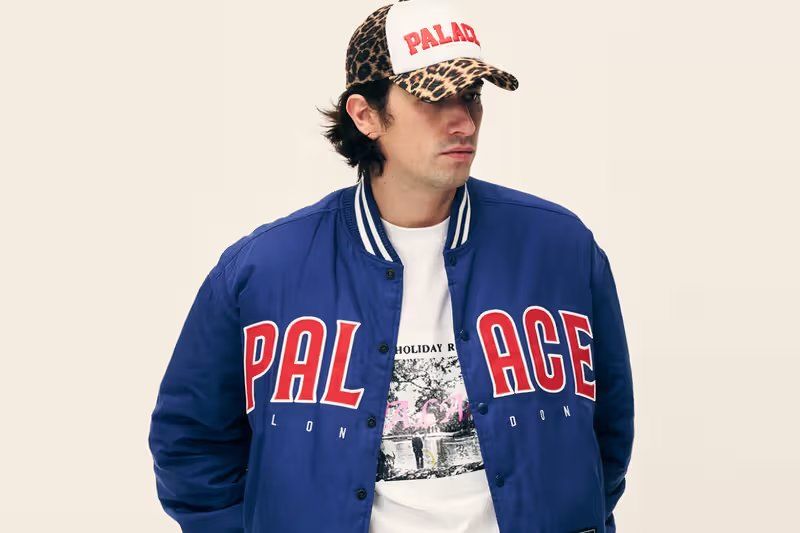 Palace Summer 2026 Mozart varsity jacket with exclusive Nike collaboration details