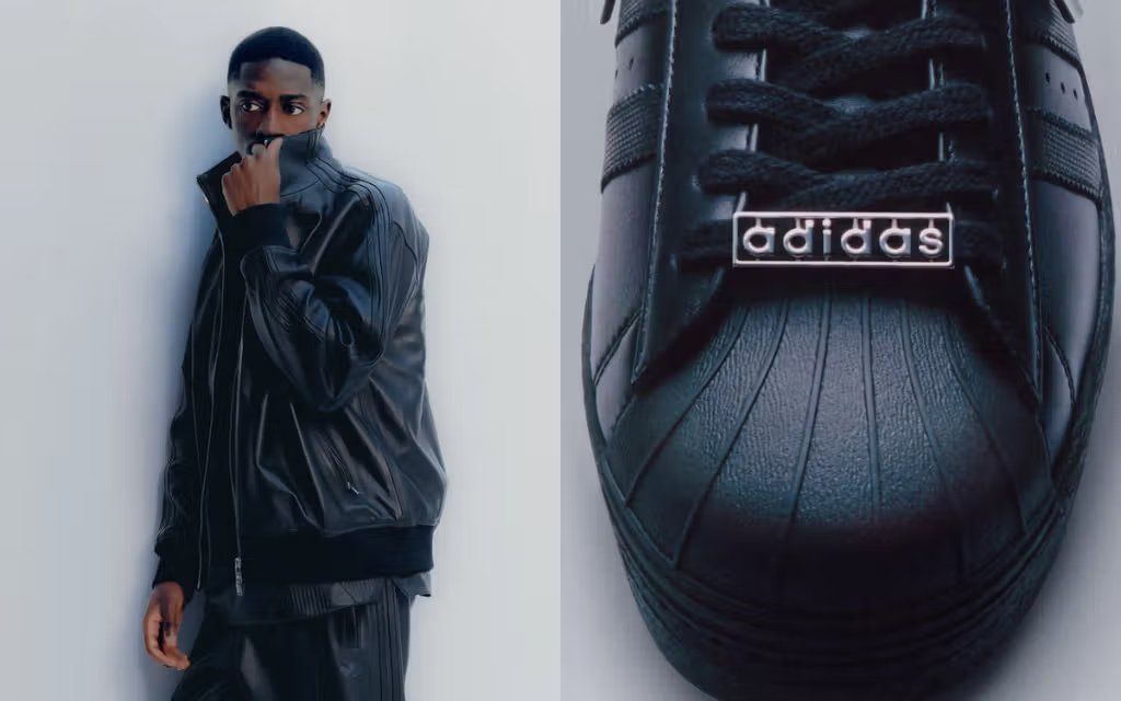 Ousmane Dembélé modeling the Adidas Originals A-TYPE silhouette in premium leather construction