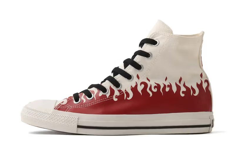 Converse Chuck Taylor All-Star x Naruto Shippuden collection featuring high-top and low-top silhouettes with character-inspired design details