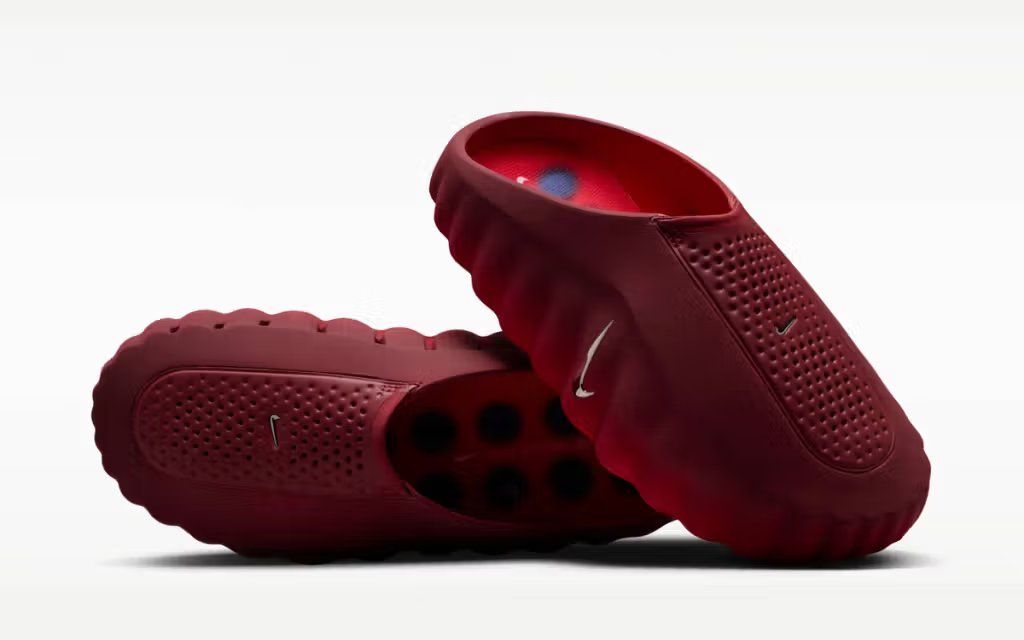 Nike Mind 001 in Team Red colorway with Spider-Man-inspired design elements