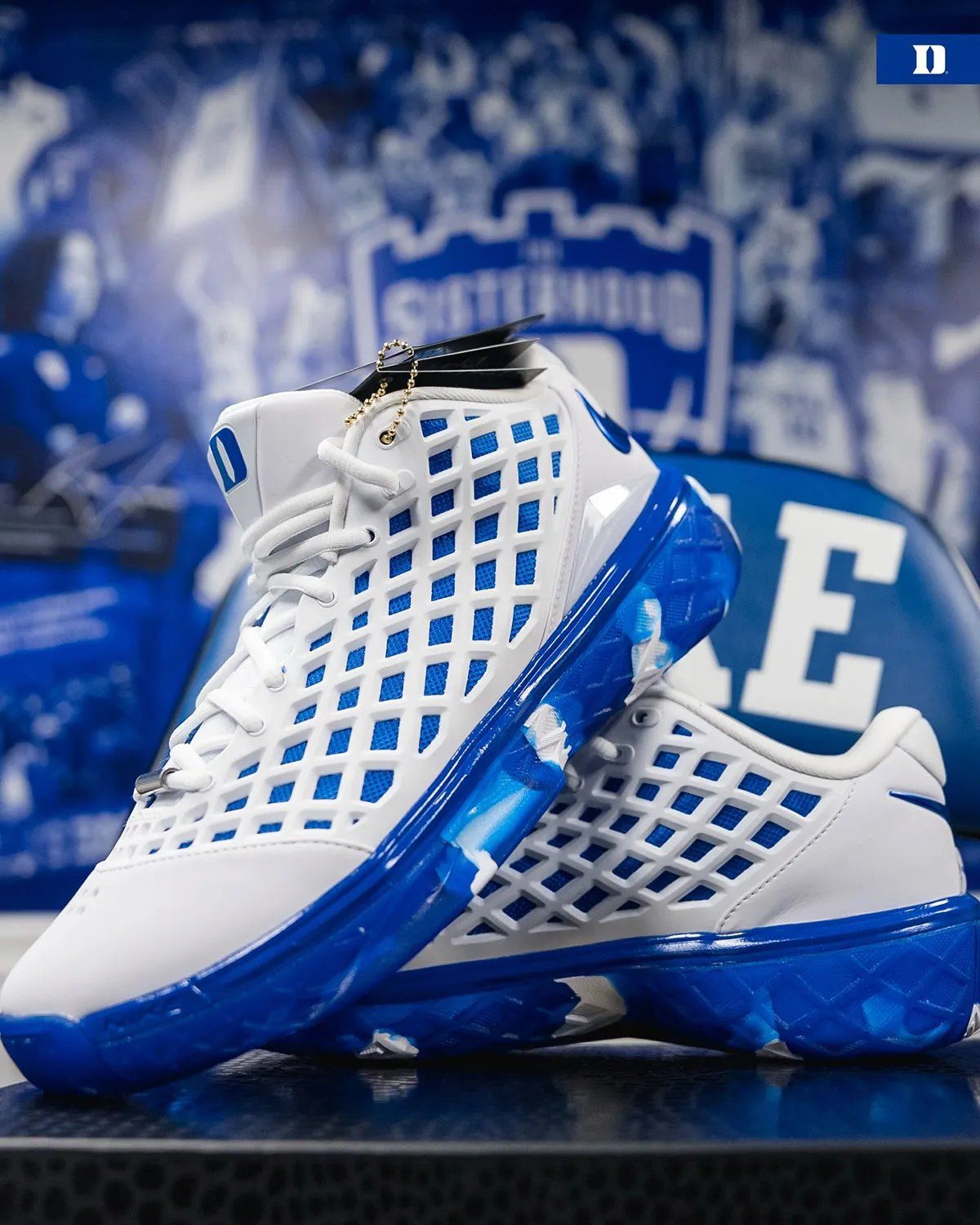 Duke's exclusive Nike Kobe 3 Low Protro player exclusive in blue and white colorway