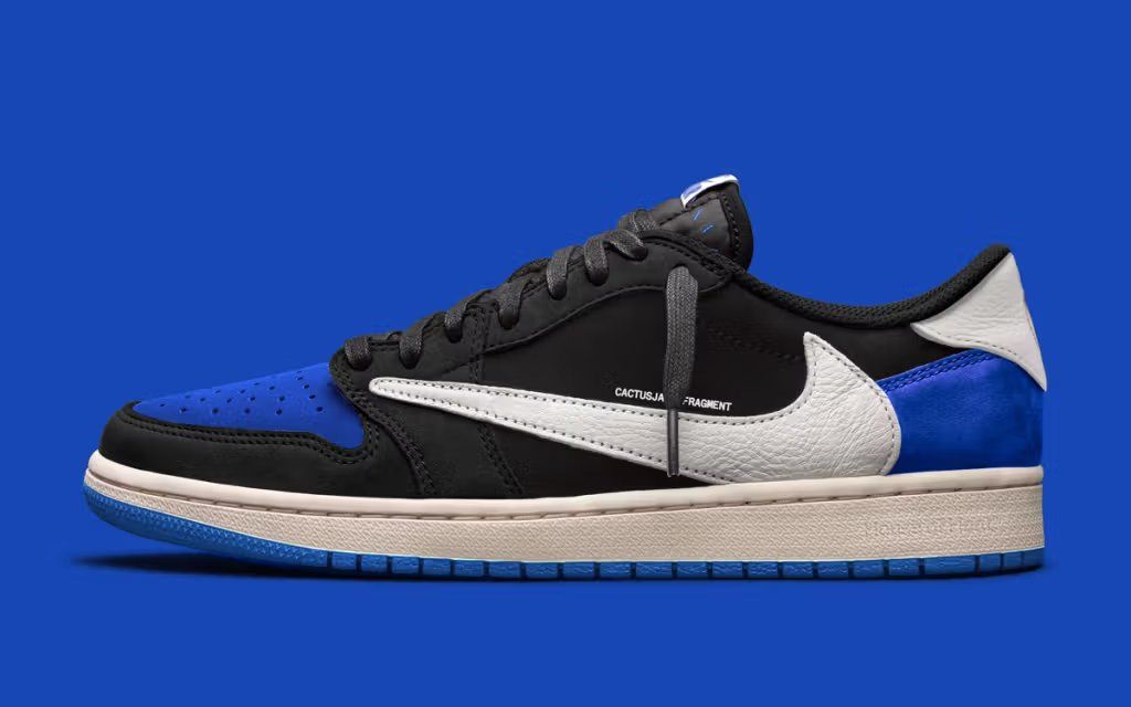 Travis Scott x Fragment Design Air Jordan 1 Low collaboration sneaker