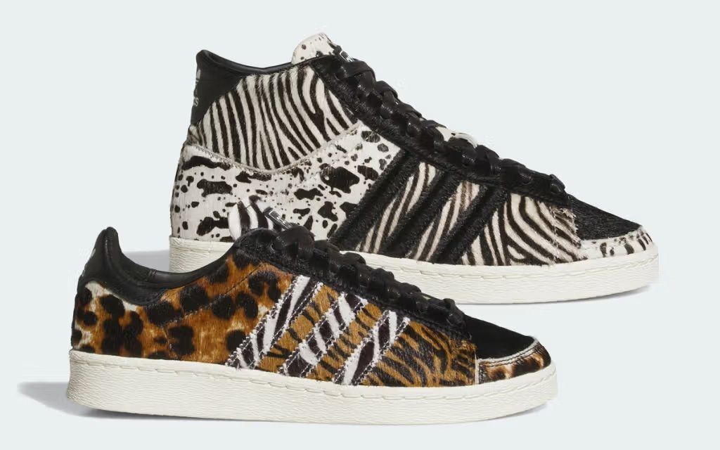 Adidas Jabbar Animal Pack featuring bold wildlife-inspired colorways on the retro basketball silhouette