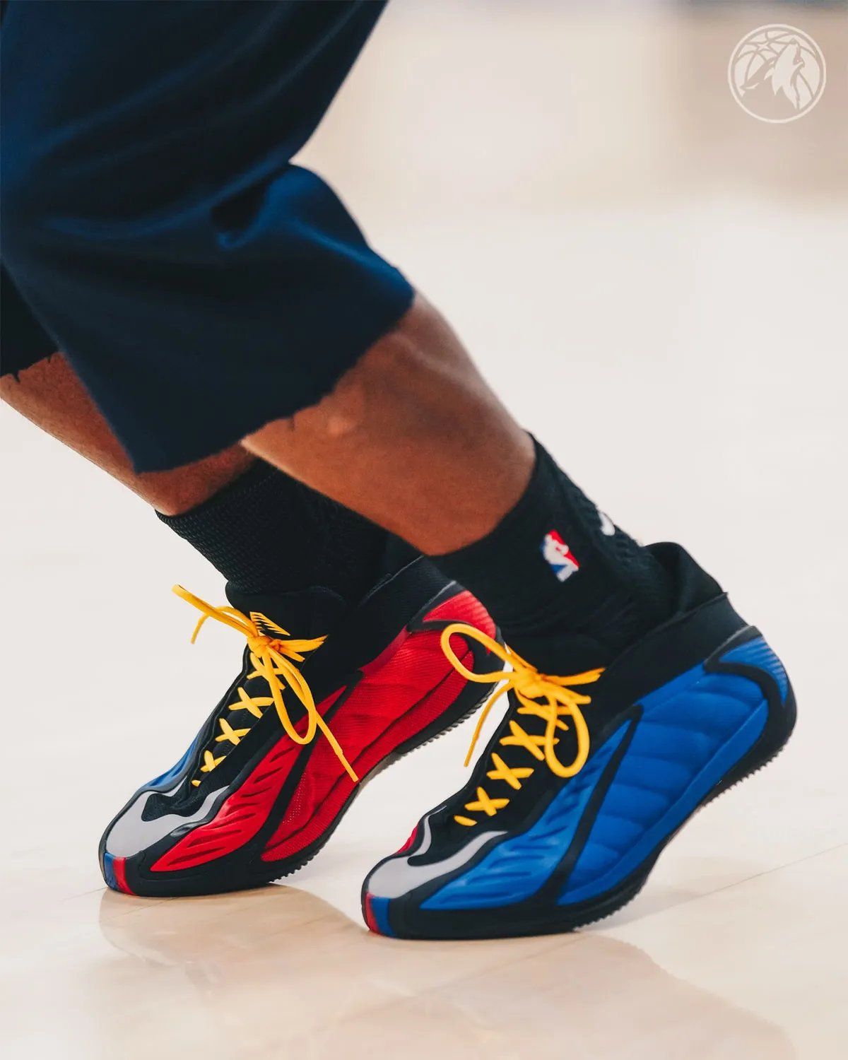 adidas Anthony Edwards 2 PE in split colorway design, player exclusive basketball shoe