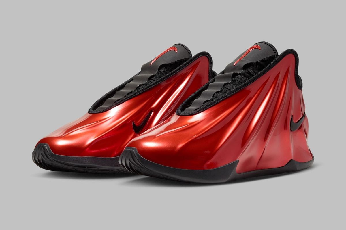 Nike G.T. Future in Varsity Red and Black colorway, side profile view