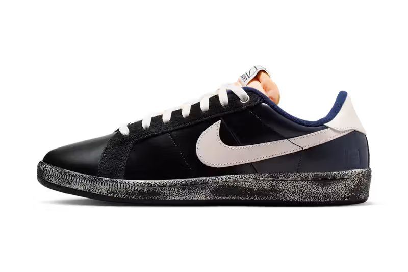 Rassvet x Nike SB Zoom Tennis Classic in Blue Void suede with Sail mesh and midsole accents