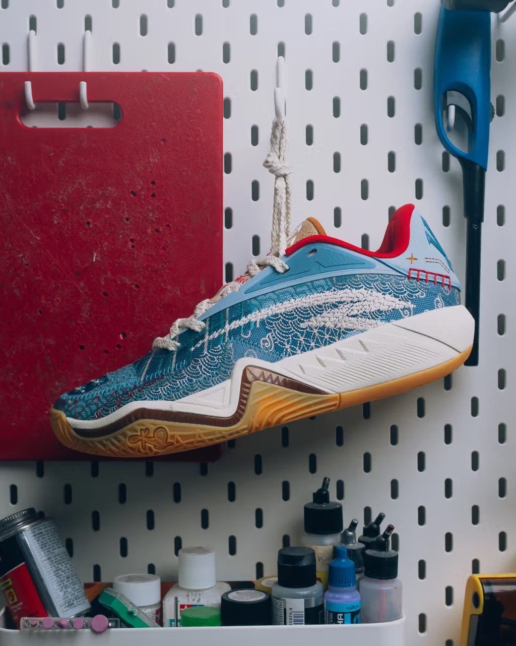 ANTA KAI 3 Patchwork in mixed textile design, Sneaker Politics collaboration