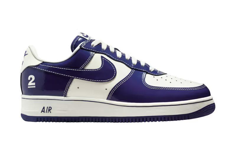 NIGO x Nike Last Orgy 2 (LO2) Air Force 1 in patent leather, showing the slimmed 2001 silhouette profile and glossy upper