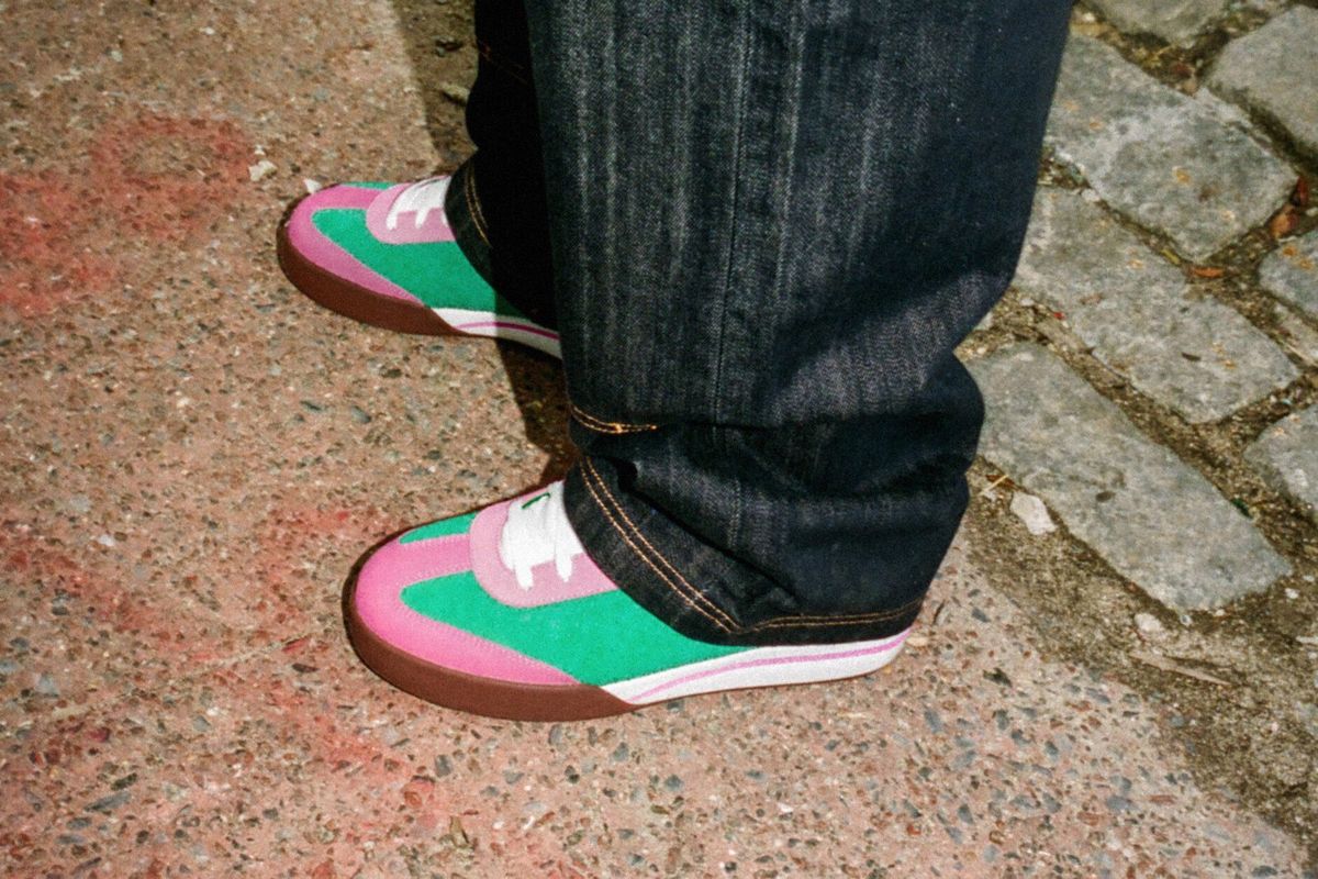BBC Ice Cream x Reebok Board Flip Watermelon colorway featuring vibrant summer palette on classic skate silhouette