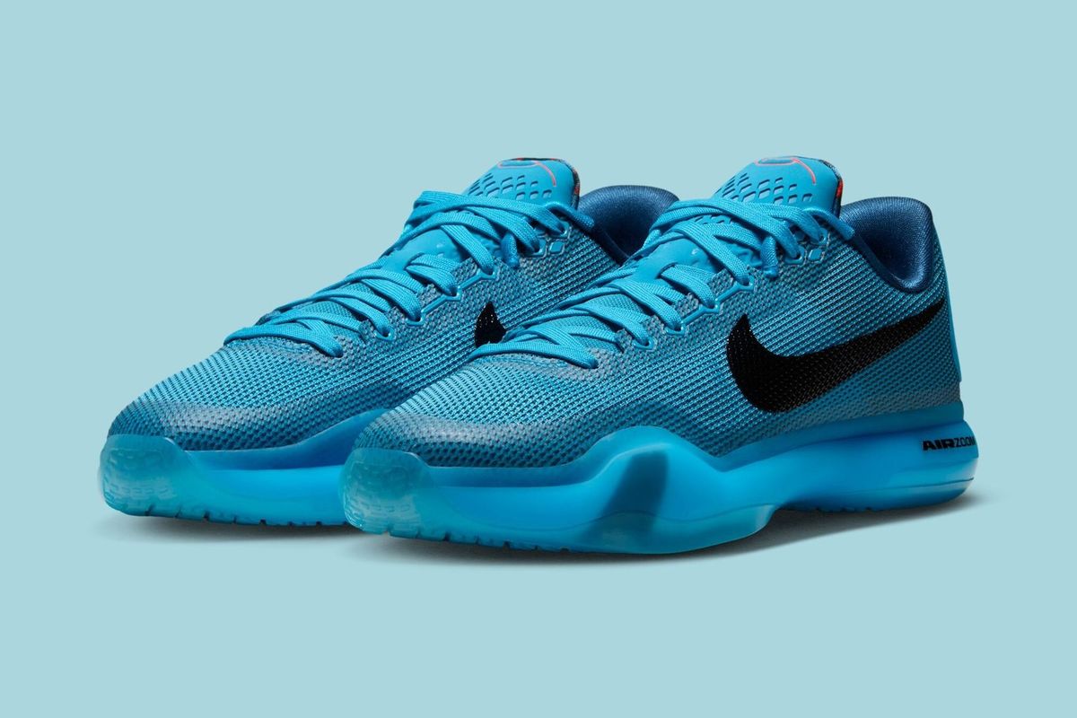 Nike Kobe 10 Protro "5AM Flight" in Blue Lagoon and Black, inspired by Kobe Bryant's early-morning rehab work