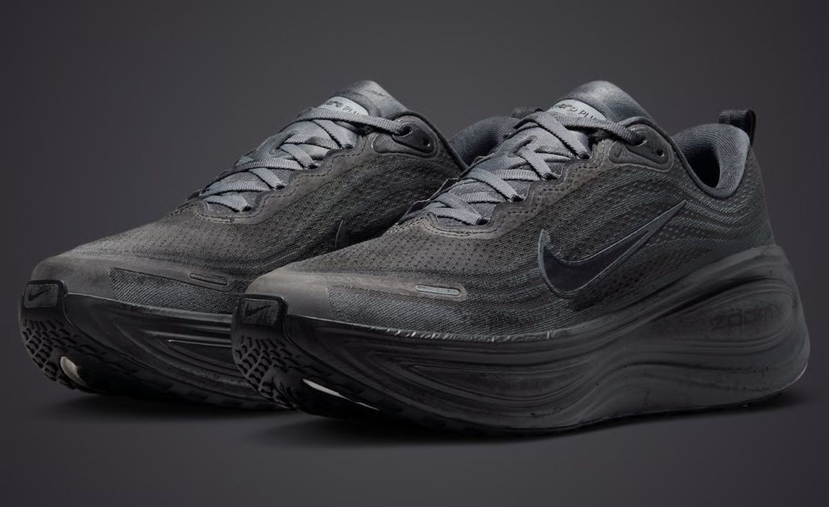 Nike Vomero Plus in concrete gray and steel tone colorway inspired by Berlin's brutalist architecture