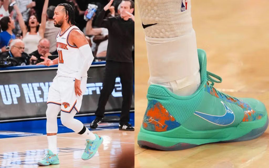 Nike Kobe 5 'NY vs. NY' colorway in New York-inspired blue and orange design