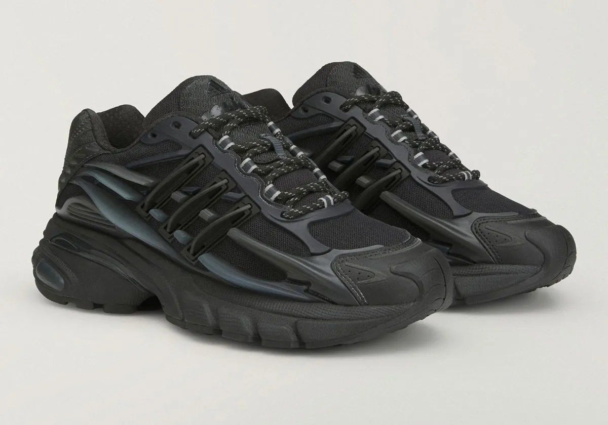 Pharrell x adidas VIRGINIA Adistar Jellyfish in black colorway, side profile view