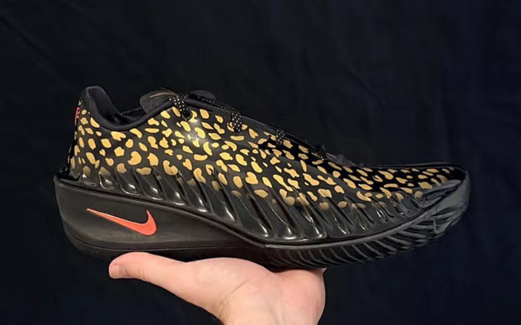 Nike G.T. Cut 4 in cheetah-inspired colorway, Victor Wembanyama signature basketball shoe