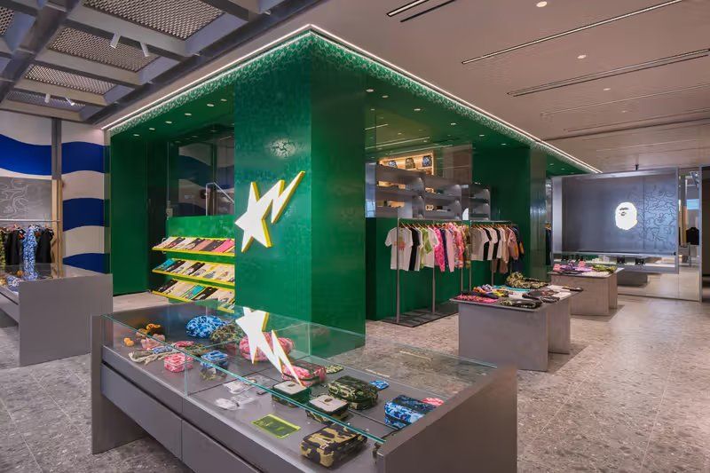 BAPE Vancouver flagship store exterior at 1028 Alberni Street in downtown Vancouver's luxury retail corridor