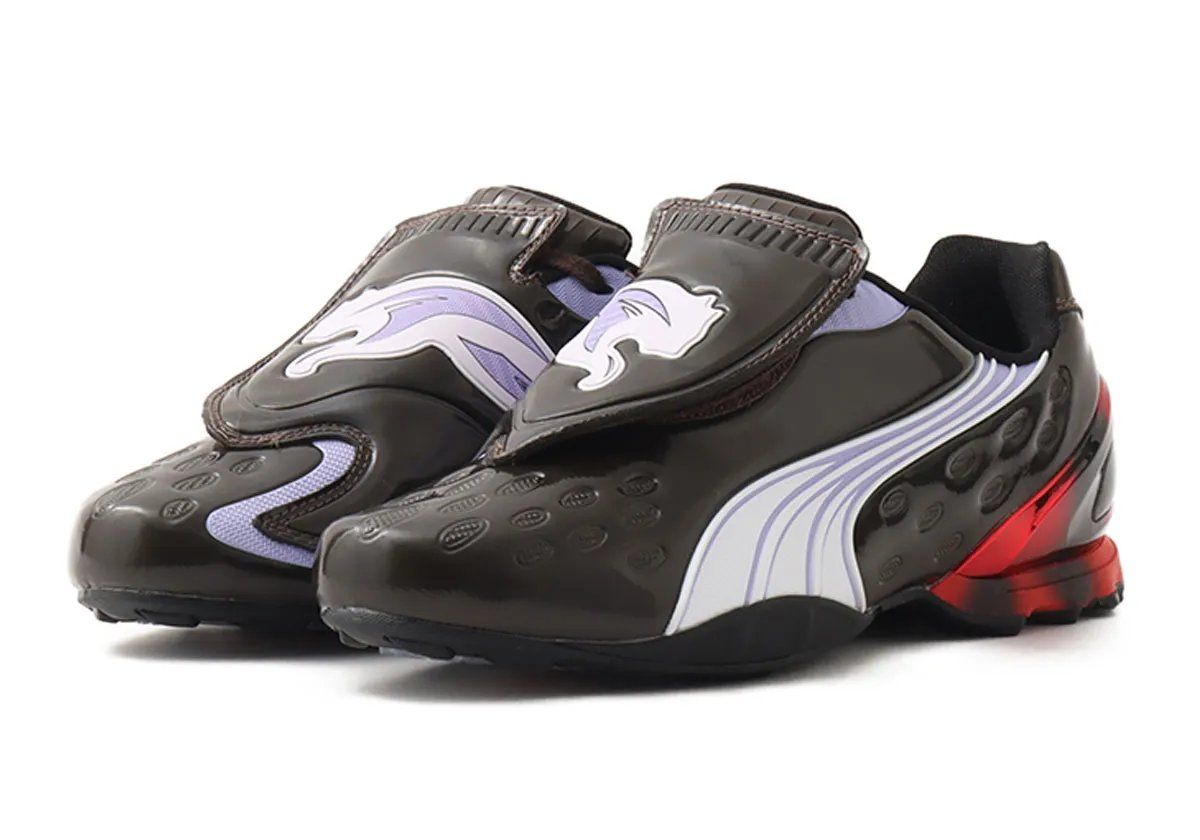 PUMA VS-1 Contact in spring colorway, side profile view showcasing V1 boot-inspired silhouette