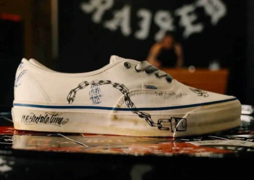 Born X Raised x Vans Authentic collaboration shoe shown at House of Vans Mexico City event