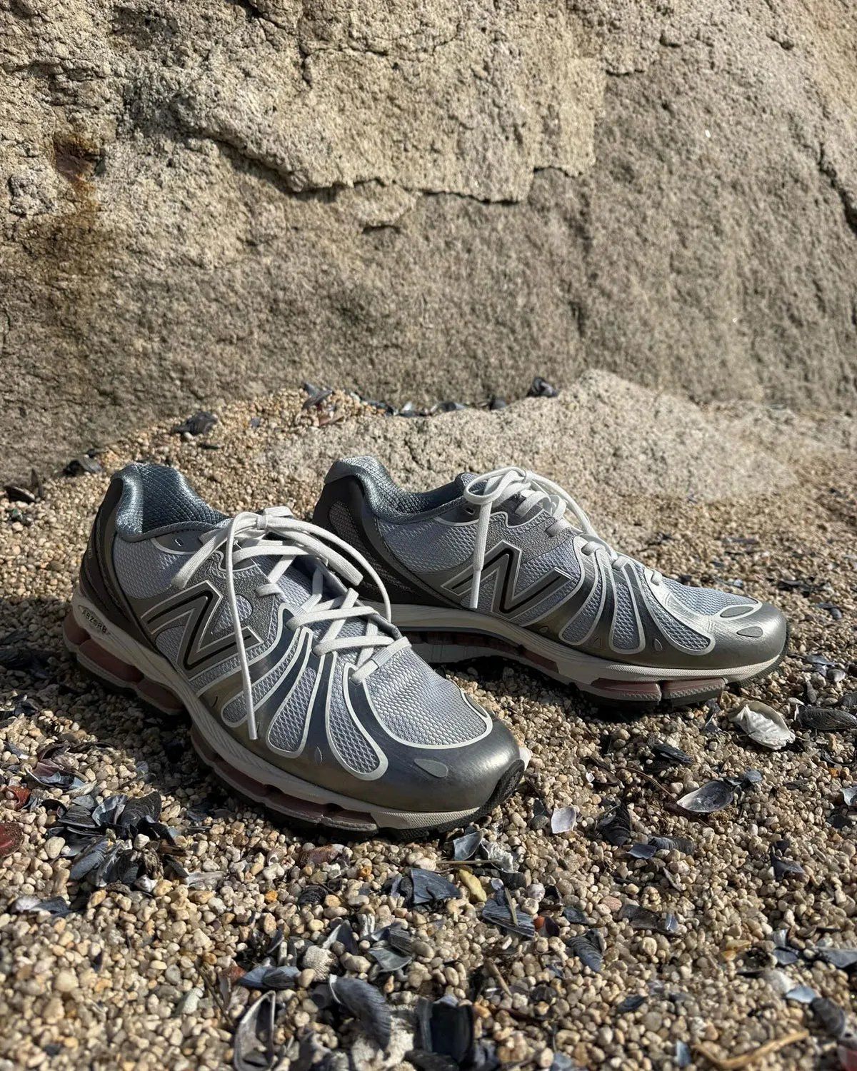 New Balance 1890 in silver and pink split colorway