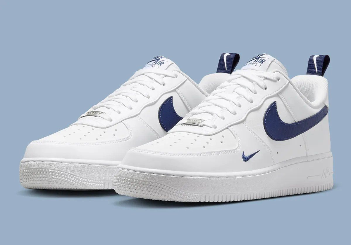 Nike Air Force 1 Low with carbon fiber Swoosh and accent details